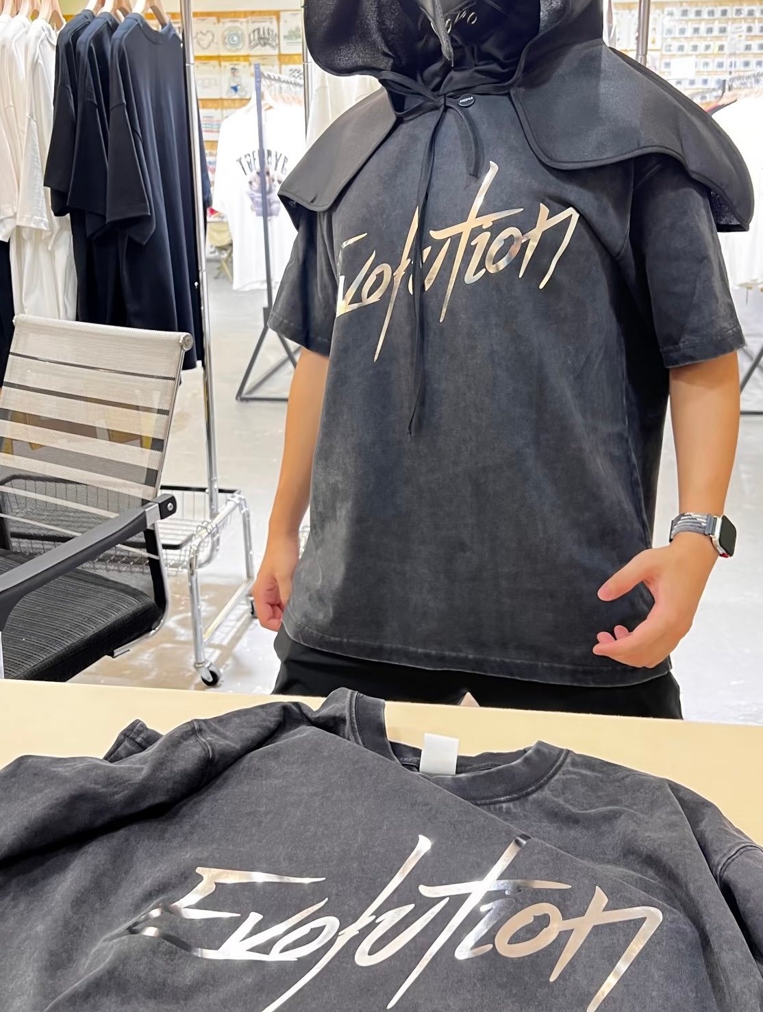 T-shirt custom print sample